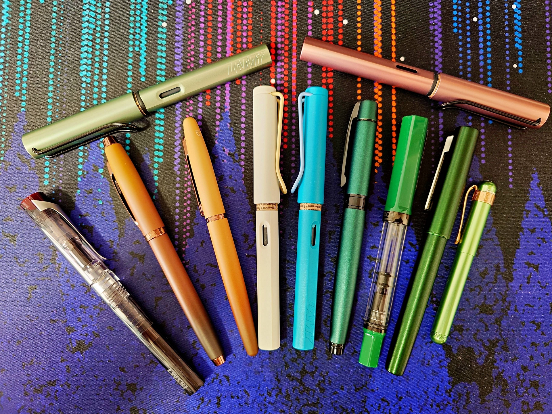 A bunch of pens